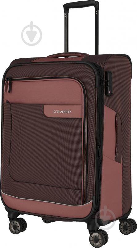 Чемодан Travelite 70 л розовый - фото 1