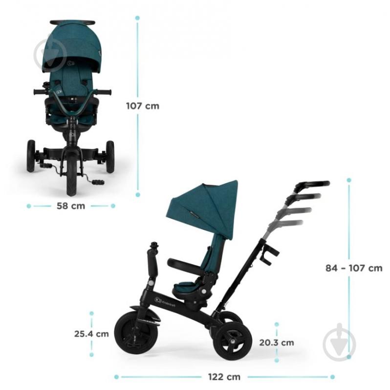 Велосипед детский Kinderkraft Twipper зеленый KRTWIP00GRE0000 - фото 44
