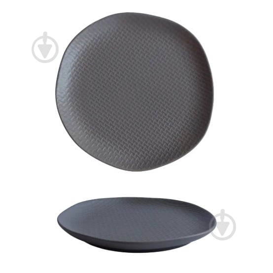 Тарелка десертная Vittora Gray Texture 20,5 см - фото 1 Тарелка десертная Vittora Gray Texture 20,5 см - фото 1