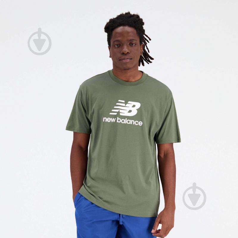 Футболка New Balance ESSENTIALS STACKED LOGO MT31541DON р.XL зелений - фото 2