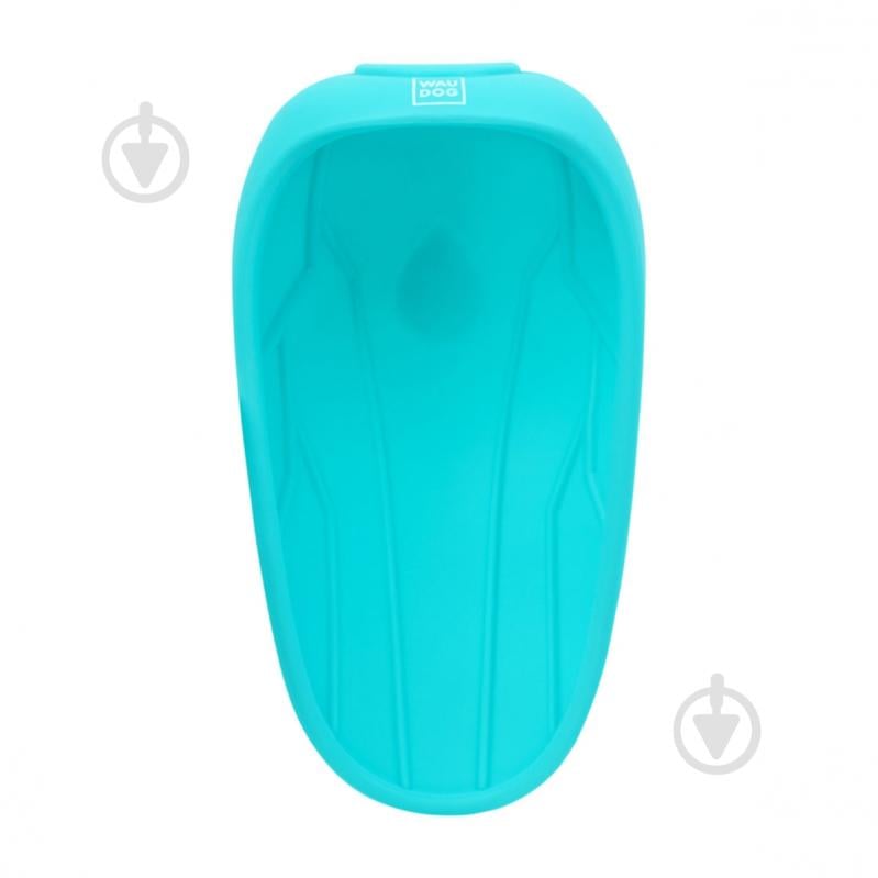 Поилка Waudog Silicone 165х90 мм голубая - фото 3