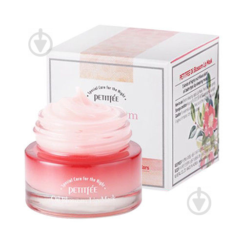 Маска Petitfee ночная с витамином Е и маслом камелии Oil Blossom Lip Mask 15 г 1 шт. - фото 1