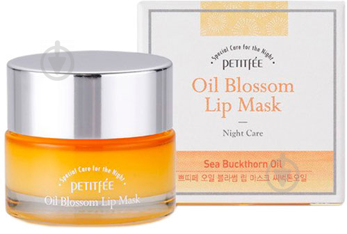 Маска для губ Petitfee с витамином Е и маслом облепихи Oil Blossom Lip Mask 15 г - фото 1