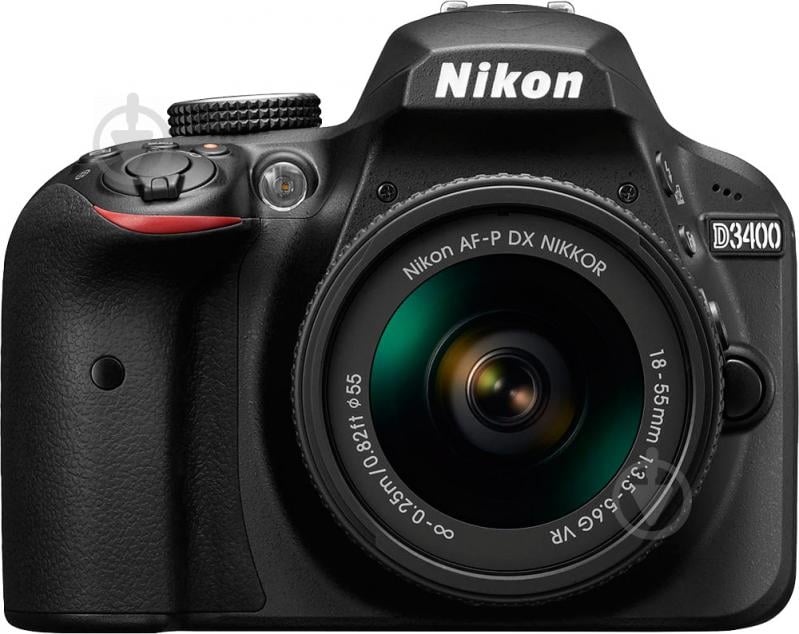 Фотоаппарат Nikon D3400 AF-P 18-55mm f/3.5-5.6G VR Kit black - фото 1