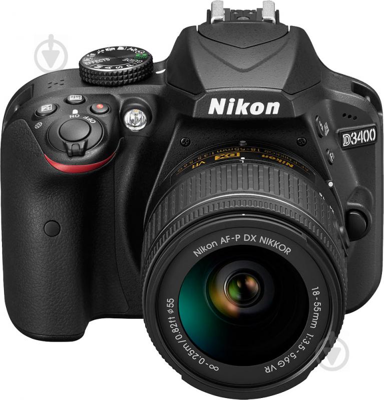 Фотоаппарат Nikon D3400 AF-P 18-55mm f/3.5-5.6G VR Kit black - фото 4