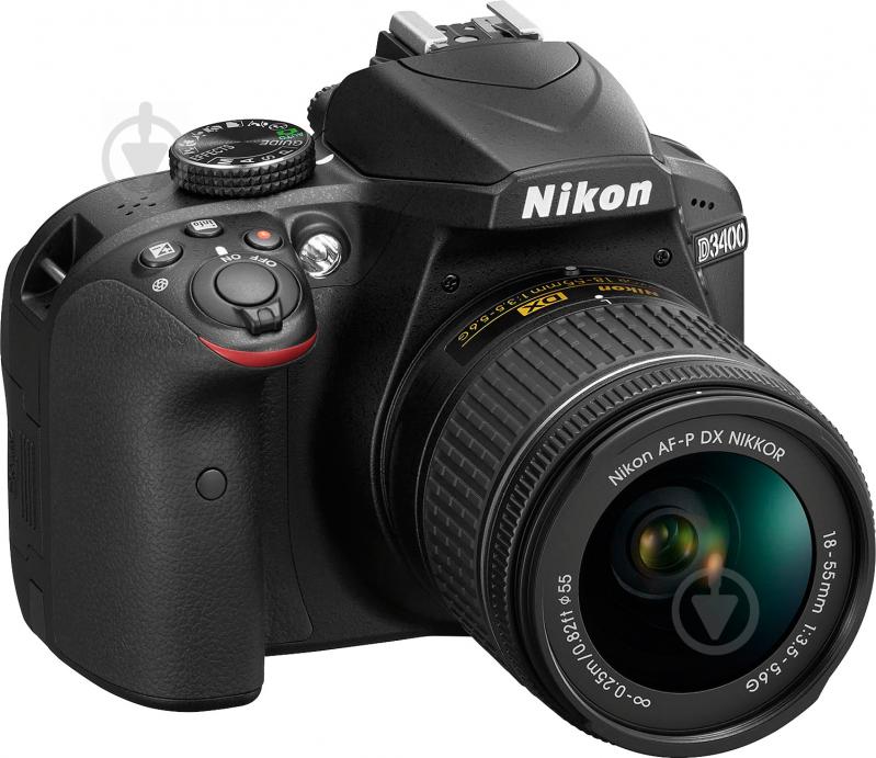 Фотоаппарат Nikon D3400 AF-P 18-55mm f/3.5-5.6G VR Kit black - фото 5