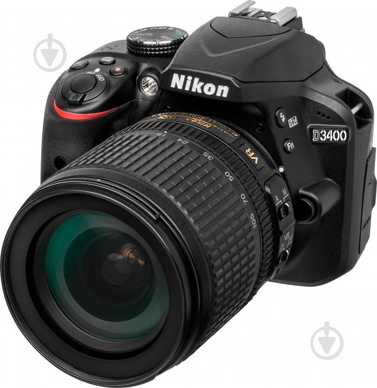 Фотоапарат Nikon D3400 AF-P 18-105mm f/3.5-5.6G VR Kit black - фото 3