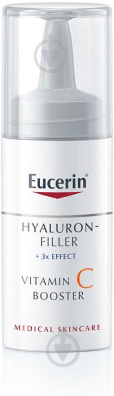 Гель день-ніч Eucerin для обличчя гіалурон-філлер Вітамін С бустер 8 мл - фото 1