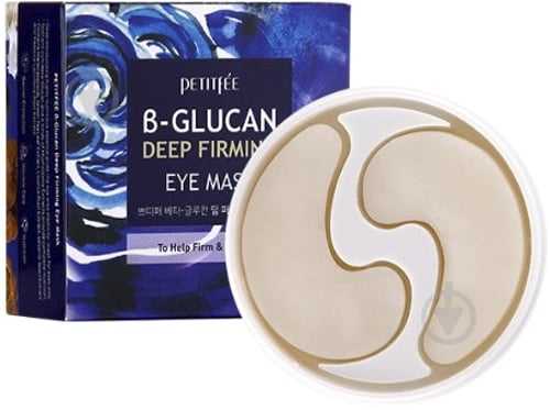 Патчі Petitfee B-Glucan Deep Firming Eye Mask із бета-глюканом 70 г 60 шт./уп. - фото 1