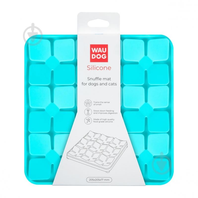 Килимок Waudog Silicone 205х205х17 мм блакитний - фото 2