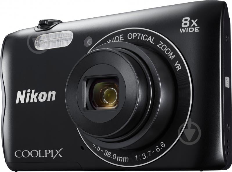 Фотоаппарат Nikon Coolpix A300 black + карта памяти SD 8ГБ + чехол - фото 4