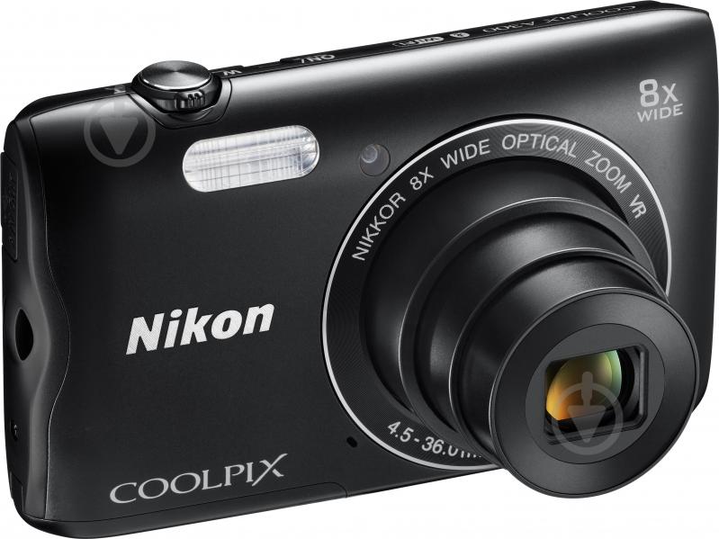 Фотоаппарат Nikon Coolpix A300 black + карта памяти SD 8ГБ + чехол - фото 3