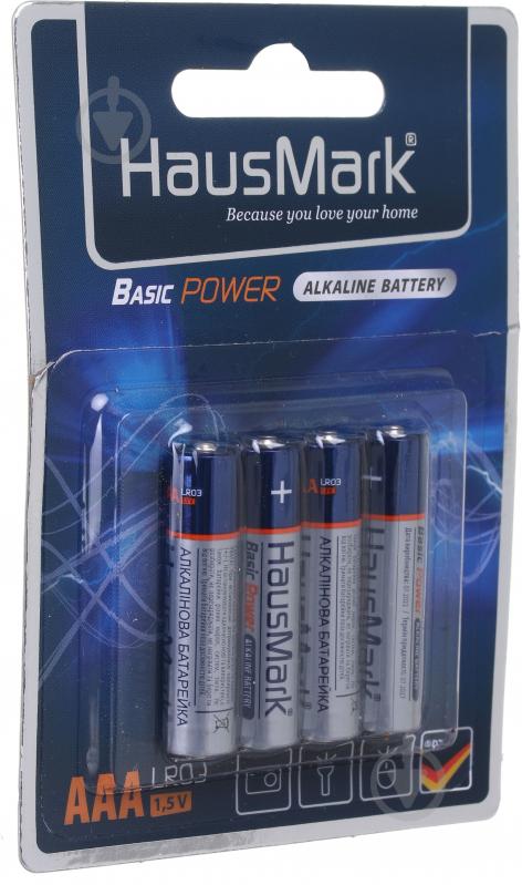 Батарейка HausMark Basic Power ААА 4 шт. (MST-AL4ААА) - фото 2