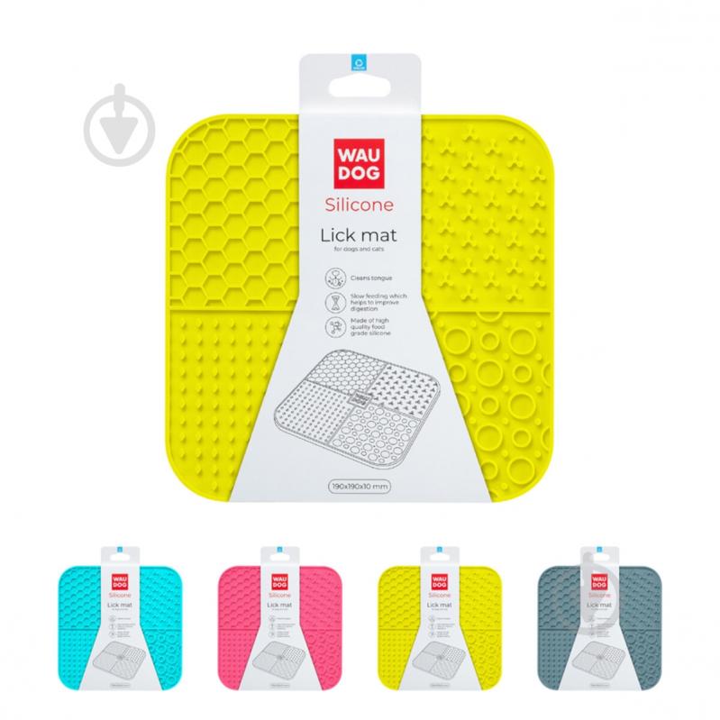 Коврик Waudog Silicone 190х190х10 мм желтый - фото 1 Коврик Waudog Silicone 190х190х10 мм желтый - фото 1