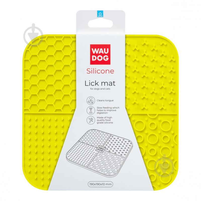 Коврик Waudog Silicone 190х190х10 мм желтый - фото 2 Коврик Waudog Silicone 190х190х10 мм желтый - фото 2