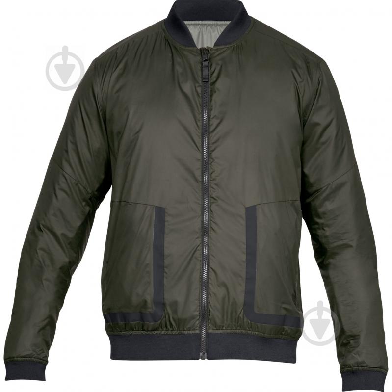 Вітрівка чоловіча Under Armour SPORTSTYLE REACTOR BOMBER 1306450-357 р.M зелена - фото 1