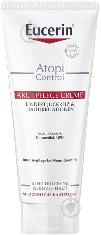 Крем Eucerin для атопической кожи AtopiControl интенсивный успокаивающий в период обострения 100 мл - фото 1