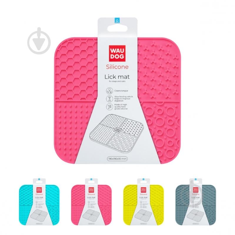 Коврик Waudog Silicone 190х190х10 мм розовый - фото 1 Коврик Waudog Silicone 190х190х10 мм розовый - фото 1