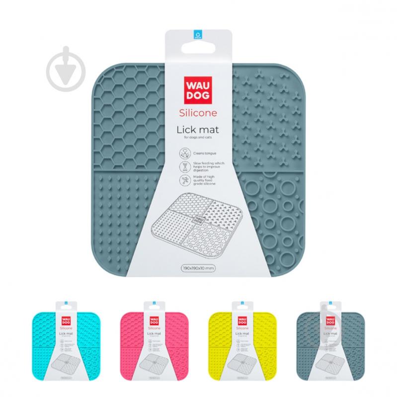 Коврик Waudog Silicone 190х190х10 мм серый - фото 1