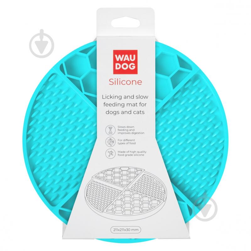 Коврик Waudog Silicone 211х211х30 мм голубой - фото 3 Коврик Waudog Silicone 211х211х30 мм голубой - фото 3