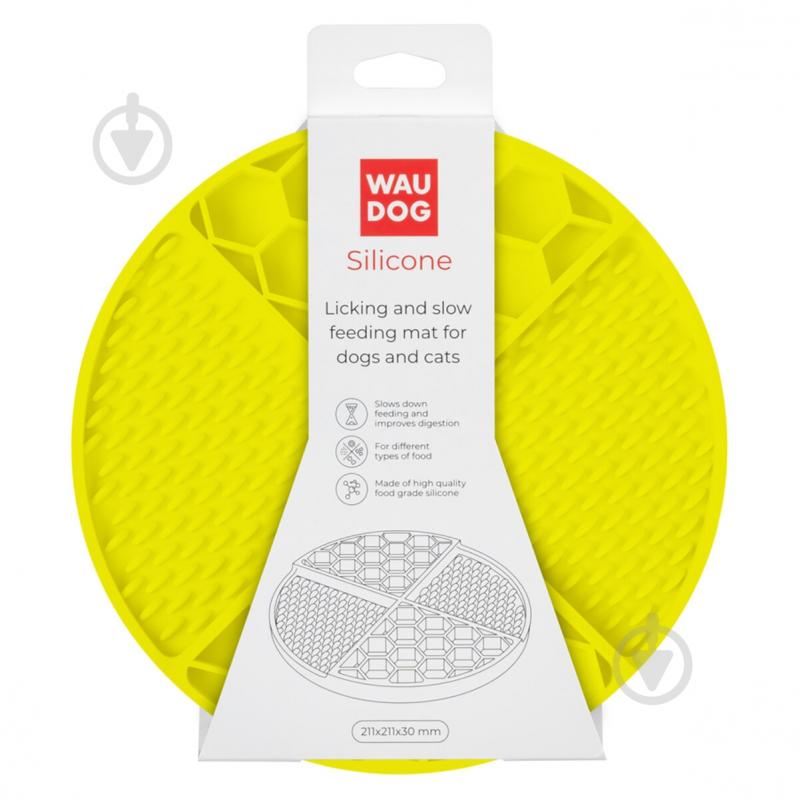 Коврик Waudog Silicone 211х211х30 мм желтый - фото 2 Коврик Waudog Silicone 211х211х30 мм желтый - фото 2