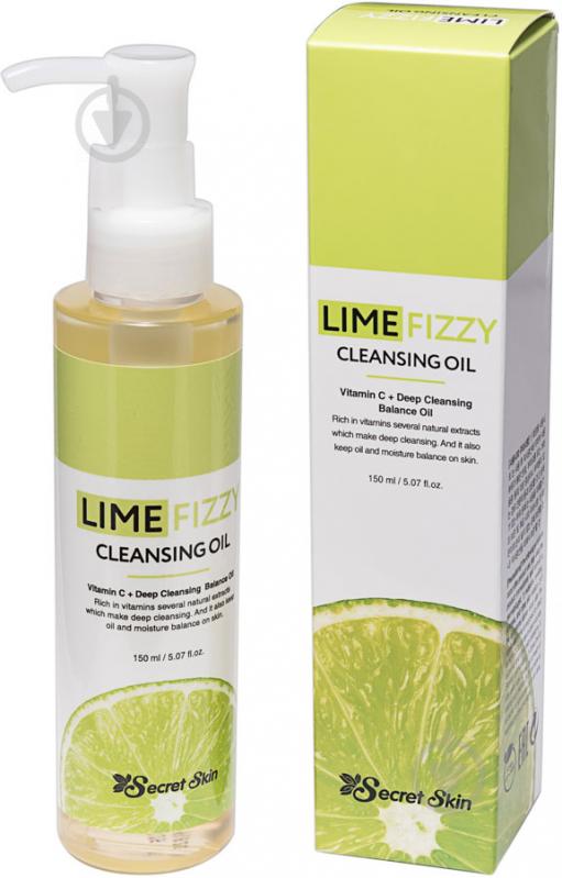 Масло гидрофильное Secret Skin с экстрактом лайма и витамином С Lime Fizzy Cleansing Oil 120 мл - фото 1