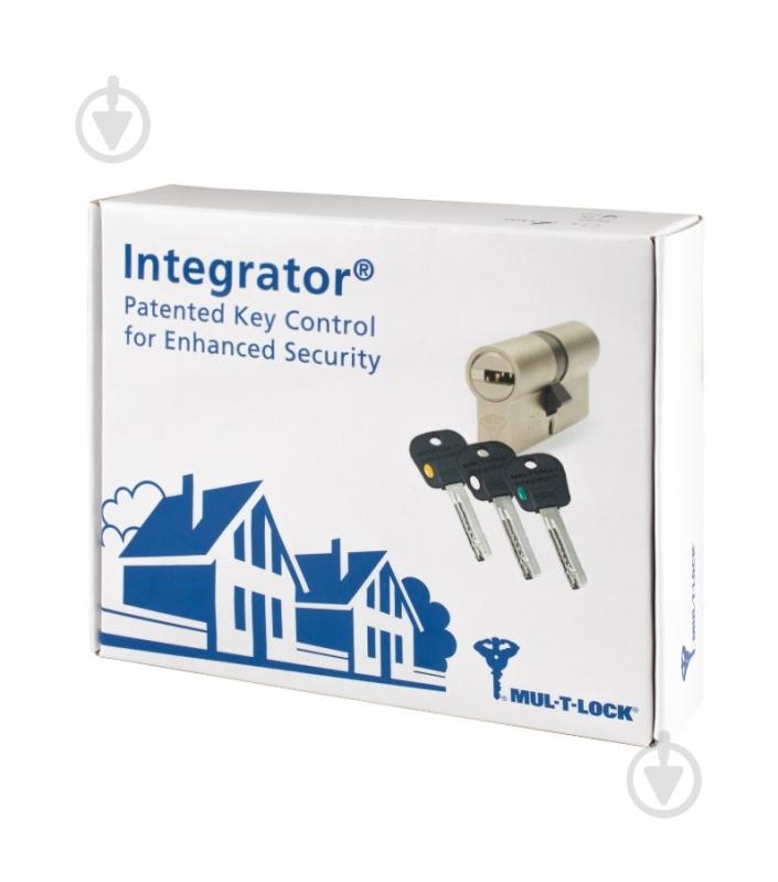 Цилиндр Mul-T-Lock Integrator 31x31 ключ-вороток 62 мм черный - фото 8