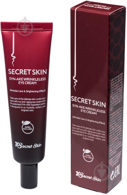 Крем для шкіри навколо очей Secret Skin для шкіри навколо очей з пептидом зміїної отрути Syn-ake Wrinkleless Eye Cream 30 г - фото 1