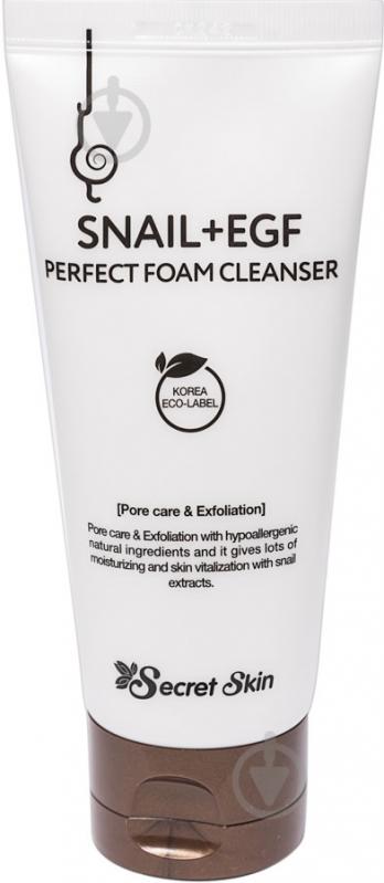 Пенка для умывания Secret Skin с муцином улитки Snail+EGF Perfect Foam Cleanser 100 мл - фото 1