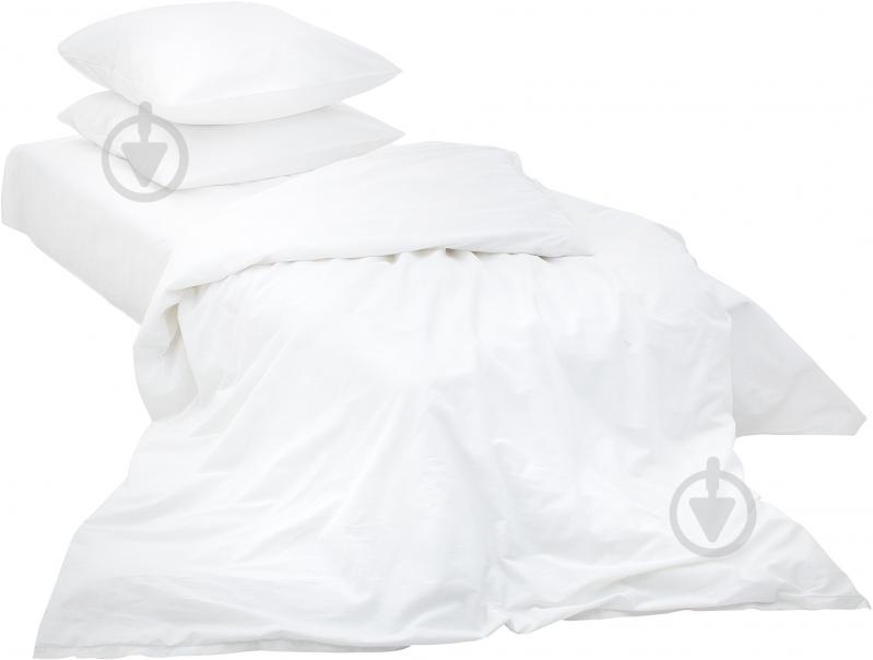 Комплект постельного белья Классика 1,5 белый Блакіт - фото 1 Комплект постельного белья Классика 1,5 белый Блакіт - фото 1
