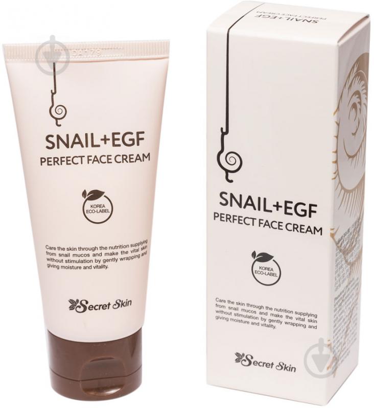 Крем для лица день-ночь Secret Skin с муцином улитки Snail+EGF Perfect Face Cream 50 г - фото 1