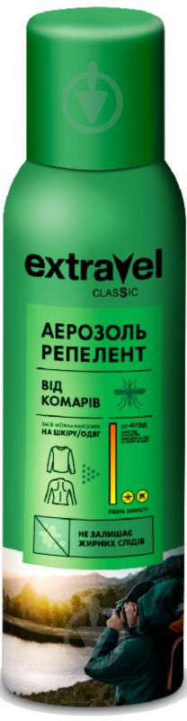 Аерозоль репелентний Extravel Classic від комарів 100 мл - фото 1