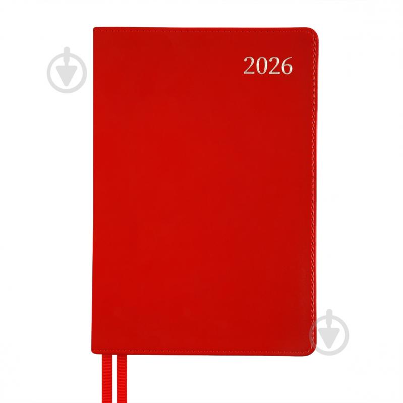 Дневник датированный Aldento Leo Planner A5 252671 красный - фото 1