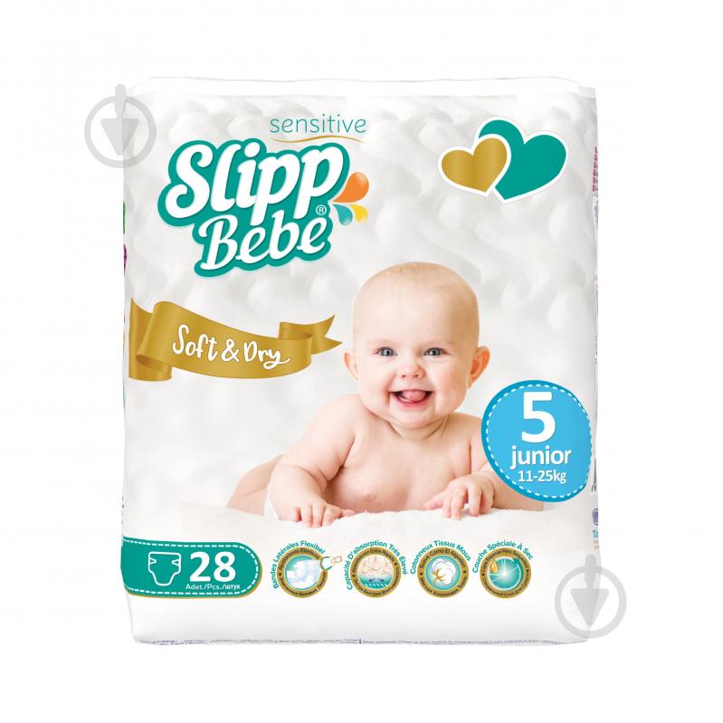 Підгузки Slipp Bebe Soft&Dry 5 11-25 кг 28 шт. - фото 1