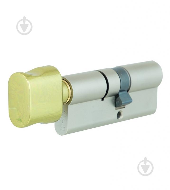 Циліндр Mul-T-Lock Integrator 35x35 ключ-вороток 70 мм золотий - фото 2