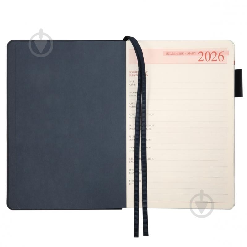 Дневник датированный Binario Leo Planner A5 252639 синий - фото 4