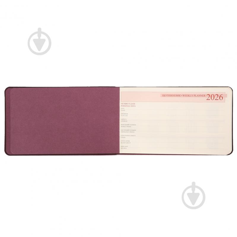 Еженедельник датированный 10х17см Story, мягкий Leo Planner В6 252653 красный - фото 5
