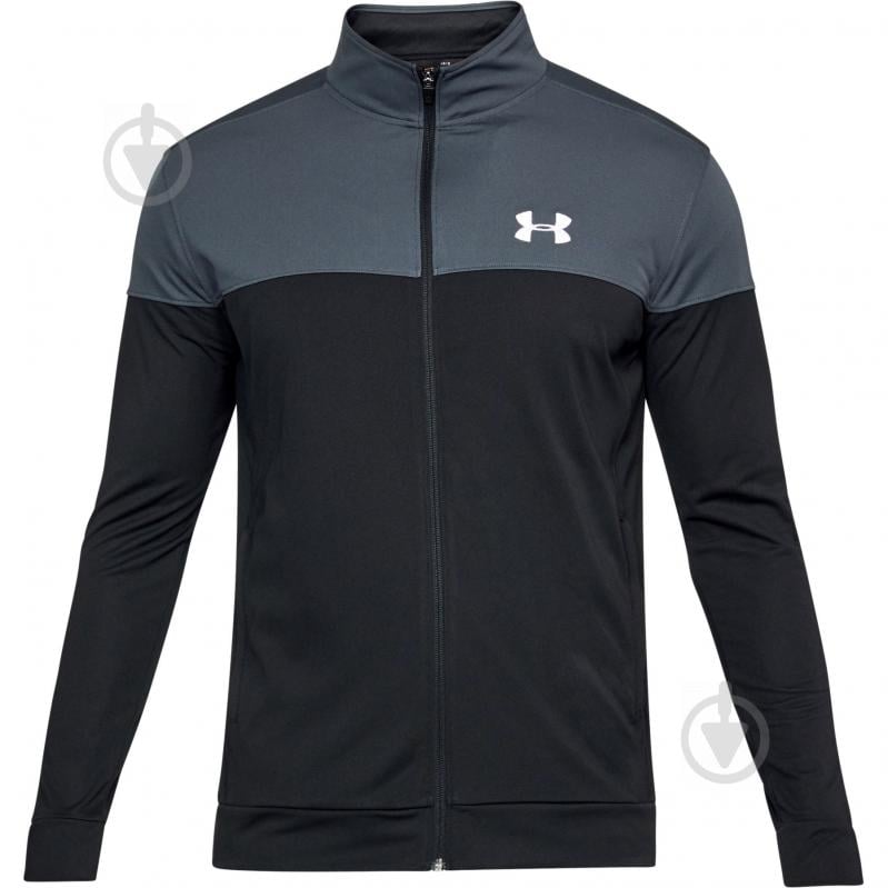 Джемпер Under Armour SPORTSTYLE PIQUE TRACK JACKET 1313204-008 р. L серый - фото 1