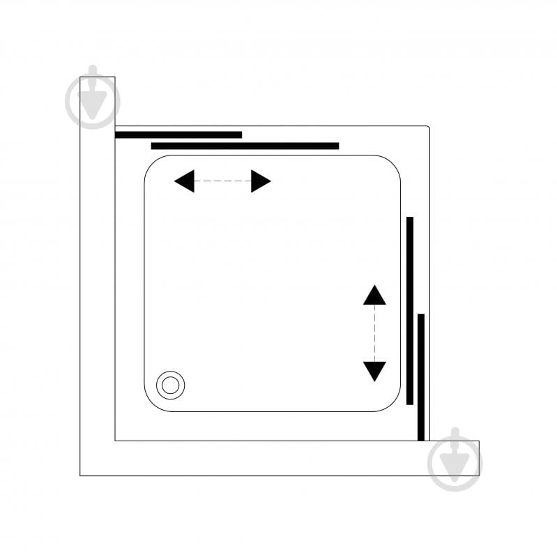 Душова кабіна Koller Pool GRACE 90x90 см G90SG - фото 5