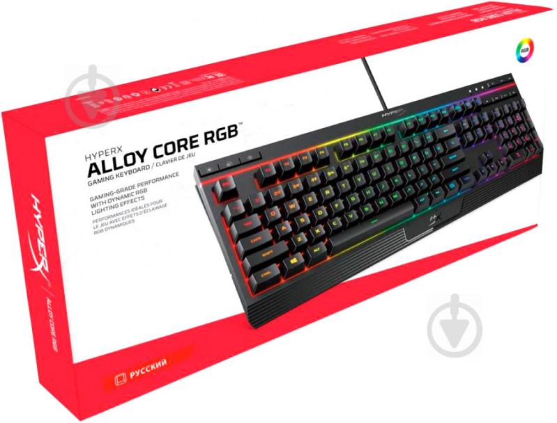 Клавіатура ігрова HyperX Alloy Core RGB black (4P4F5AX) - фото 5