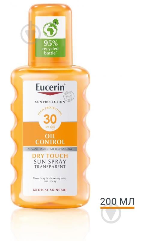 Спрей для тіла Eucerin сонцезахистний з матуючим ефектом SPF30+ 200 мл - фото 2