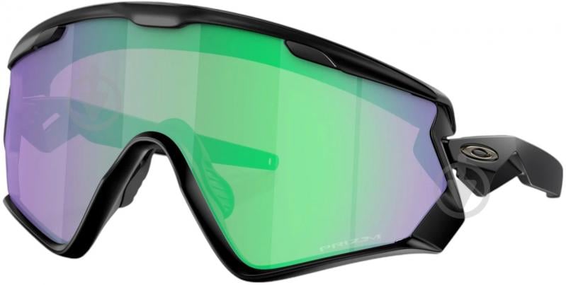 Солнцезащитные очки Oakley Wind Jacket 2.0 Prizm road jade Lenses (94182845) - фото 1