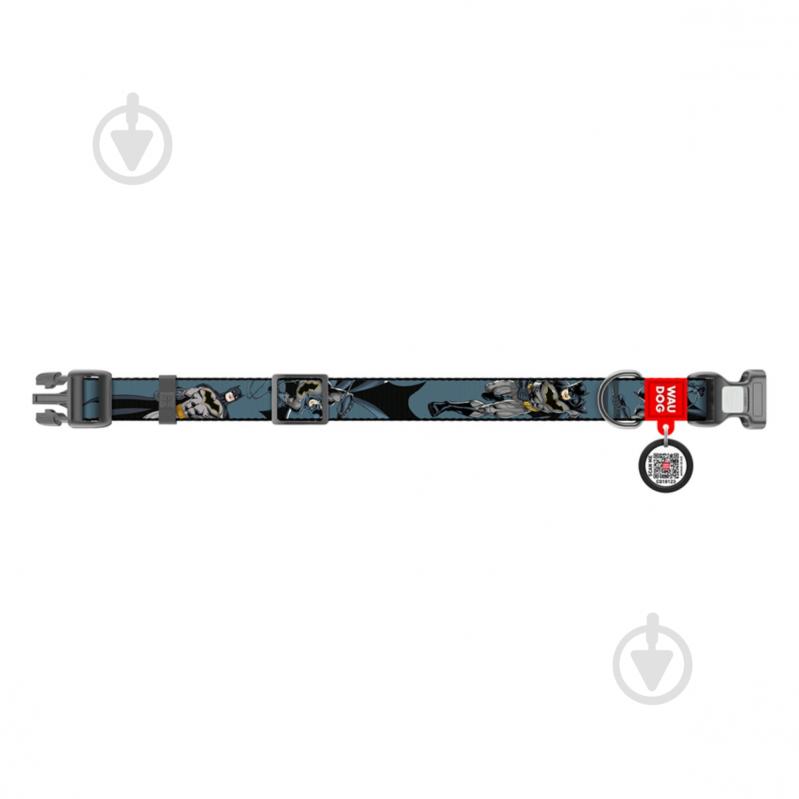 Ошейник Waudog Nylon рисунок "Тень Бэтмена" пластиковый фастекс L Ш25 мм Д33-49 см - фото 2 Ошейник Waudog Nylon рисунок "Тень Бэтмена" пластиковый фастекс L Ш25 мм Д33-49 см - фото 2