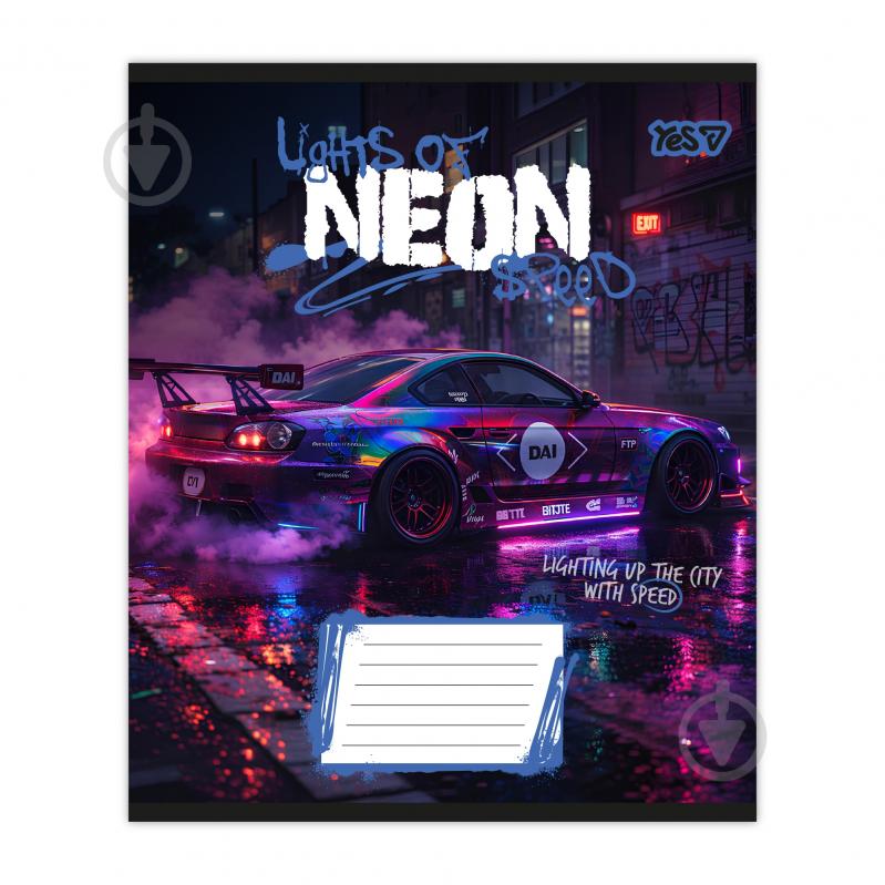 Зошит шкільний Neon 18 арк. клітинка 768810 YES - фото 5