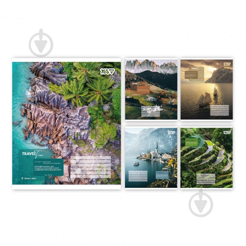 Зошит шкільний Travel line 48 арк. клітинка 768822 YES - фото 1 Зошит шкільний Travel line 48 арк. клітинка 768822 YES - фото 1