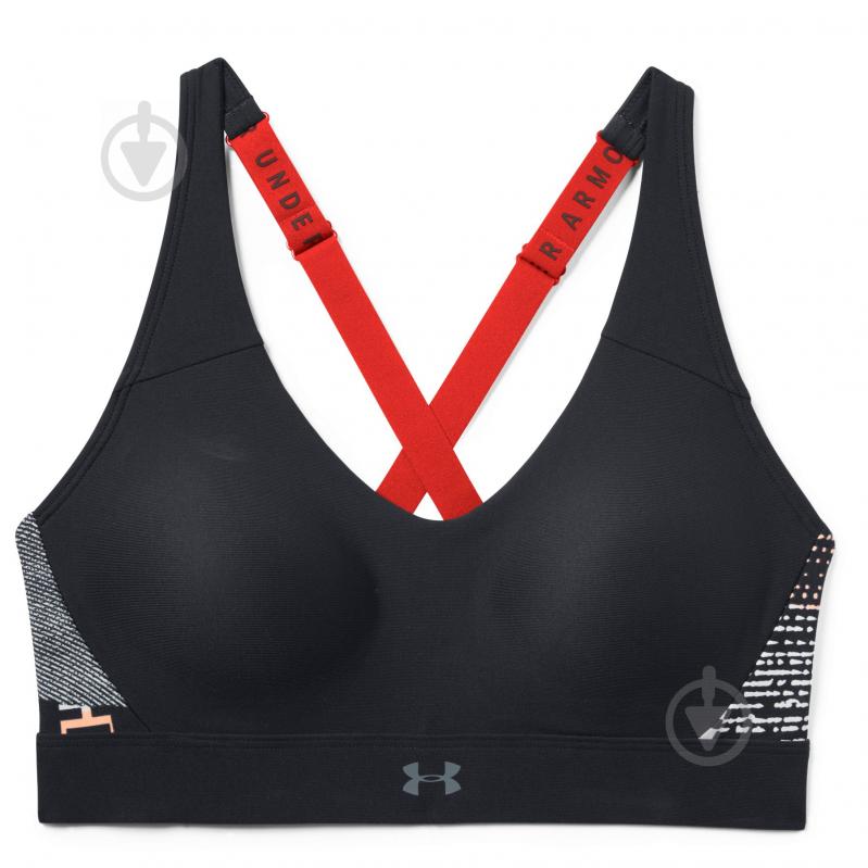 Бра Under Armour UA VANISH Panel Print 1316178-005 р.XS черный - фото 1