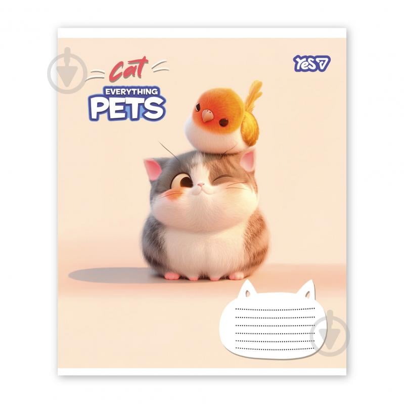 Зошит шкільний Cat and pets 12 арк. клітинка 768700 YES - фото 3 Зошит шкільний Cat and pets 12 арк. клітинка 768700 YES - фото 3