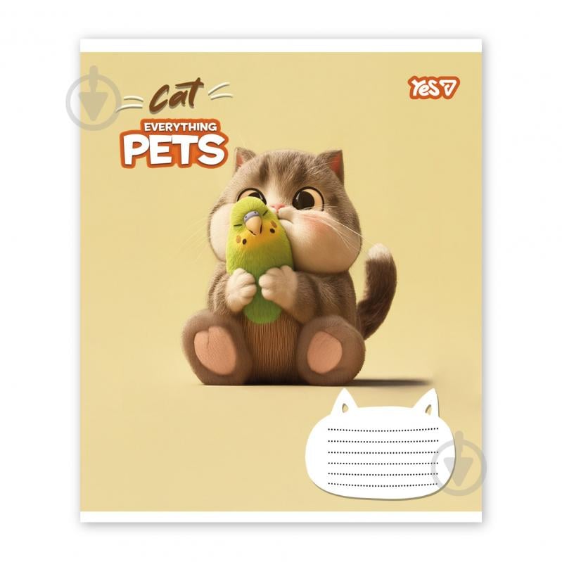 Зошит шкільний Cat and pets 12 арк. клітинка 768700 YES - фото 4 Зошит шкільний Cat and pets 12 арк. клітинка 768700 YES - фото 4