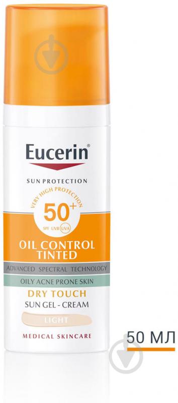 Гель-крем денний Eucerin Pigment Control сонцезахисний проти гіперпігментації тонуючий світлий відтінок SPF50+ 50 мл - фото 2