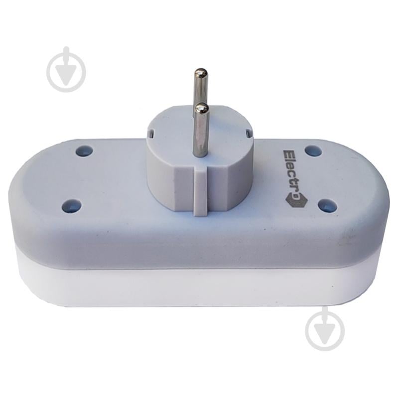 Тройник ElectrO 16A 250В Тип C (евро) - Тип F (евро) с заземлением 3 гн. белый B31G - фото 3 Тройник ElectrO 16A 250В Тип C (евро) - Тип F (евро) с заземлением 3 гн. белый B31G - фото 3
